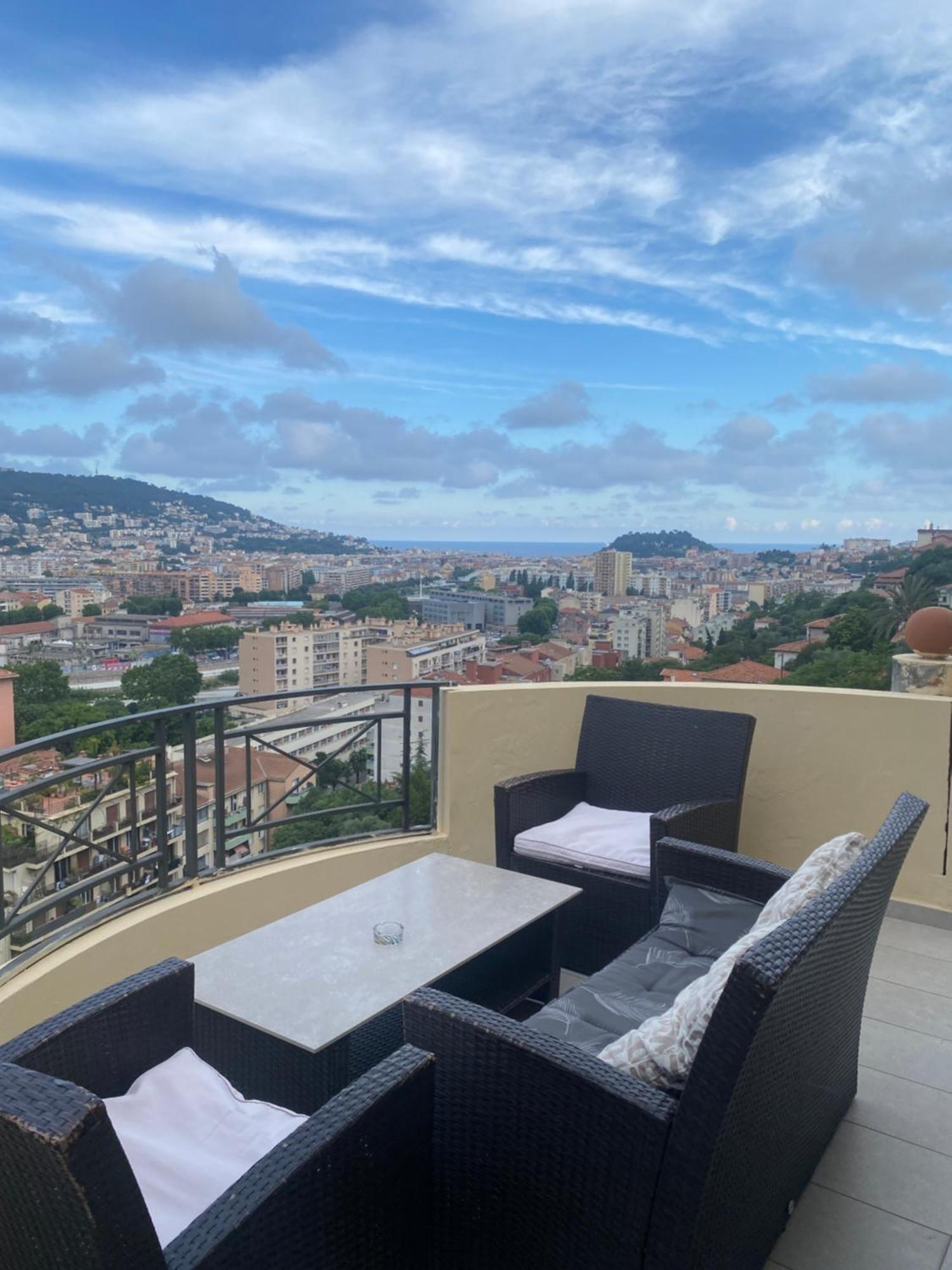 Appartement-Nice 01 Vue Mer - Panoramique Wifi-Parking エクステリア 写真