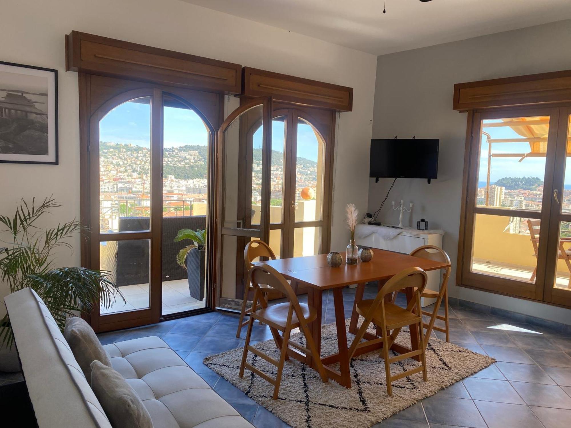Appartement-Nice 01 Vue Mer - Panoramique Wifi-Parking エクステリア 写真